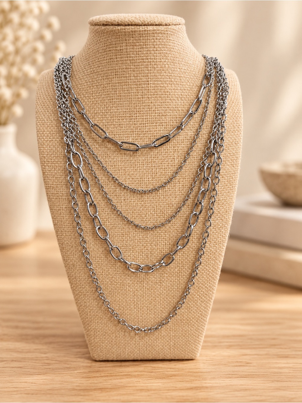 Syrah necklace silver